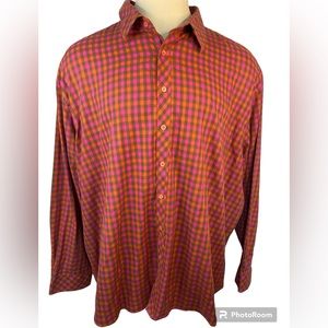 International Report Long Sleeve Button Up Shirt Men’s 5XL